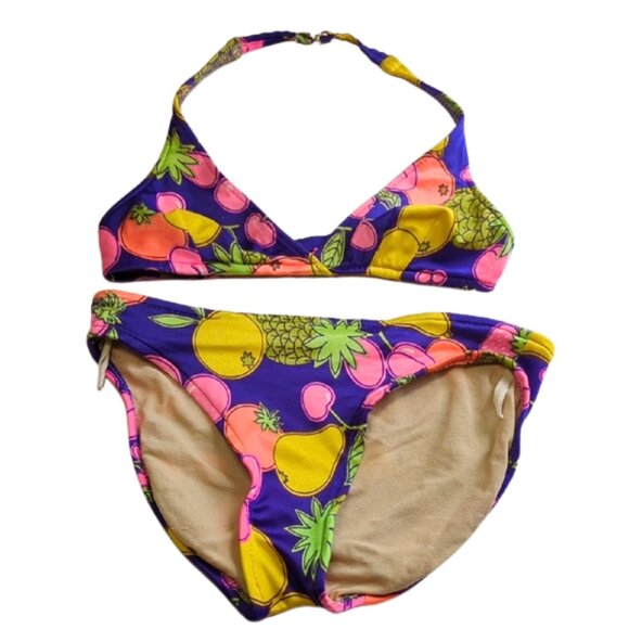 Vintage Y2K Catalina Fruit Print Bikini Set l Size‎ Small - Picture 1 of 4